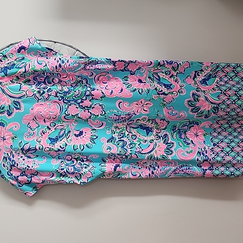 Lilly Pulitzer TALLI Coverup Size Medium Blue Horizon - Picture 4 of 7